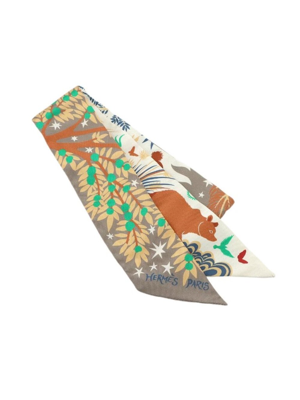 Hermes Twilly Scarf Sous le Charme D'orphee Baguette Attracted by the Charm